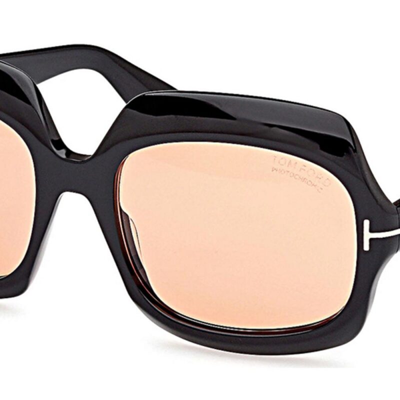 Tom Ford Women's REN FT1155 Black Dark Brown/Light Brown Sunglasses