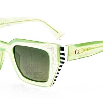 Etnia Barcelona Men's RITMO Transparent Green/Green Shaded Sunglasses