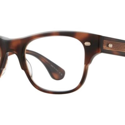 Garrett Leight Men's RODRIGUEZ Spotted Brown Shell Eyeglasses