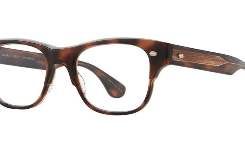 Garrett Leight Men's RODRIGUEZ Spotted Brown Shell Eyeglasses Garrett Leight Men's RODRIGUEZ Spotted Brown Shell Eyeglasses