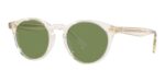 Oliver Peoples Unisex ROMARE SUN OV 5459SU Transparent Light Yellow/Jade Green Sunglasses