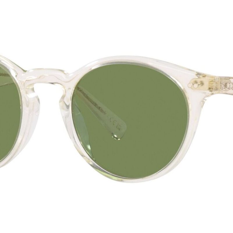 Oliver Peoples Men's ROMARE SUN OV 5459SU Transparent Light Yellow/Jade Green Sunglasses
