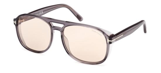 Tom Ford Men's ROSCO FT 1022 Transparent Grey/Brown Sunglasses Tom Ford Men's ROSCO FT 1022 Transparent Grey/Brown Sunglasses