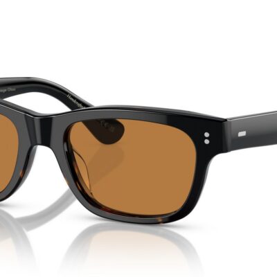 Oliver Peoples ROSSON SUN OV 5540SU Shaded Black/Cognac Sunglasses