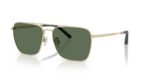Oliver Peoples Men's R-15 OV 1362S Gold/Polarized Green G-15 Sunglasses