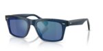 Oliver Peoples R-16 OV 5596SU Ash Blue/Marine Flash Mirror Sunglasses