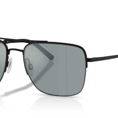 Oliver Peoples R-2 OV 1343S Matt Black/Polarized Mirror Black Sunglasses