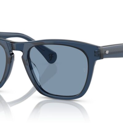 Oliver Peoples Men's R-3 OV 5555SU Blue Ash/Blue Navy Sunglasses