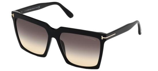 Tom Ford Women's SABRINA-02 FT 0764 Black/Smoke Shaded Sunglasses Tom Ford Women's SABRINA-02 FT 0764 Black/Smoke Shaded Sunglasses