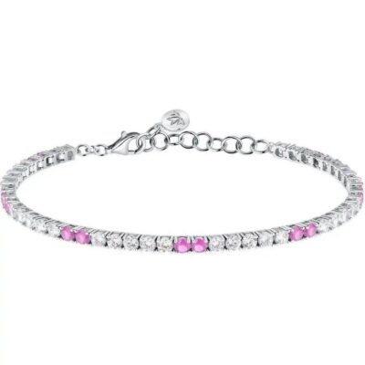 Morellato Tesori Bracelet With White And Pink Stones SAIW227 For Women