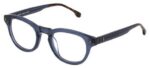 Lozza Men's SALERNO 2 VL4269 Shiny Trasparent Blue Eyeglasses