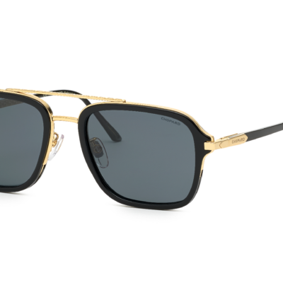 Chopard Men's SCHG36 Gold Black/Dark Grey Sunglasses