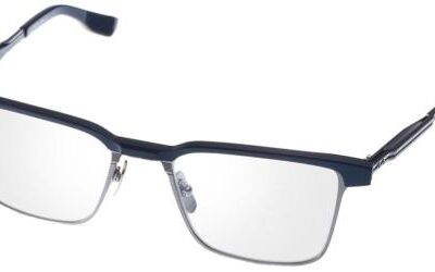 Dita Men's SENATOR-THREE Matte Navy Antique Silver Eyeglasses