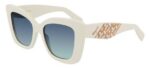 Salvatore Ferragamo Women's SF1023S Ivory/Blue Shaded Sunglasses
