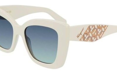 Salvatore Ferragamo Women's SF1023S Ivory/Blue Shaded Sunglasses