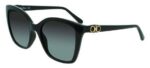 Salvatore Ferragamo Women's SF1026S Black/Grey Blue Shaded Sunglasses