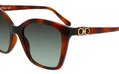 Salvatore Ferragamo Women's SF1026S Dark Havana/Grey Shaded Sunglasses