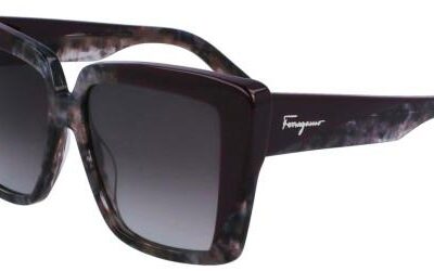 Salvatore Ferragamo Women's SF1060S Grey Marble/Grey Shaded Sunglasses