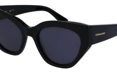 Salvatore Ferragamo Women's SF1107S Black/Grey Blue Sunglasses