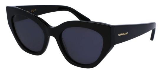 Salvatore Ferragamo Women's SF1107S Black/Grey Blue Sunglasses Salvatore Ferragamo Women's SF1107S Black/Grey Blue Sunglasses