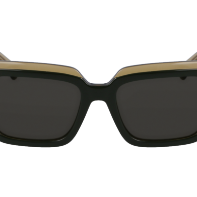 Salvatore Ferragamo Women's SF2002S Transparent Khaki/Dark Grey Sunglasses
