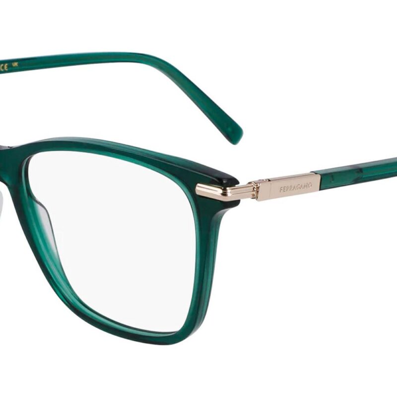 Salvatore Ferragamo Women's SF3013 Transparent Green Eyeglasses Salvatore Ferragamo Women's SF3013 Transparent Green Eyeglasses