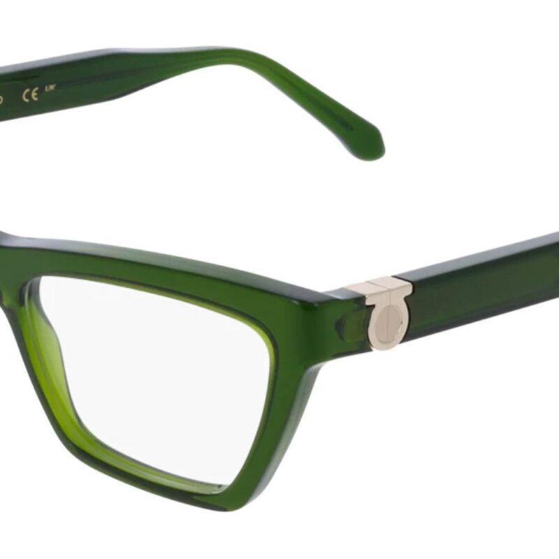Salvatore Ferragamo Women's SF3021 Transparent Green Eyeglasses Salvatore Ferragamo Women's SF3021 Transparent Green Eyeglasses