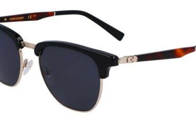 Salvatore Ferragamo Men's SF307S Black Gold Havana/Dark Grey Sunglasses