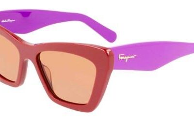 Salvatore Ferragamo Women's SF929S Dark Brown Violet/Light Brown Sunglasses