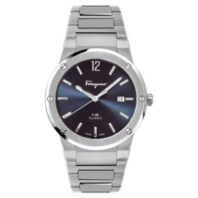 Ferragamo Men's F-80 Classic 42mm Gold-Tone Watch (SFDT01320)