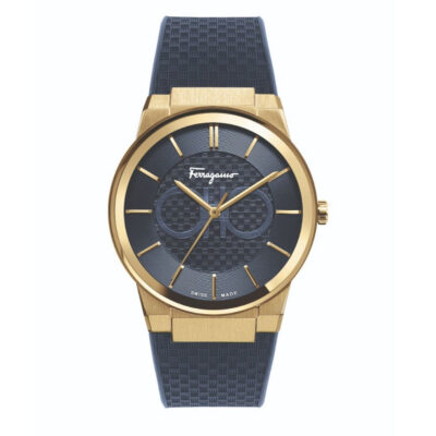 Ferragamo Men's Gancini 42mm Gold-Tone Watch (SFHP00220)