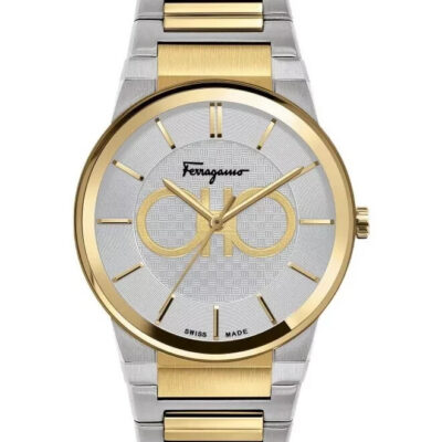 Ferragamo Men's Gancini 42mm Two-Tone Watch (SFHP00520)