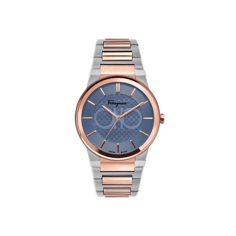 Ferragamo Men's Gancini 42mm Two-Tone Watch (SFHP00720) Ferragamo Men's Gancini 42mm Two-Tone Watch (SFHP00720)