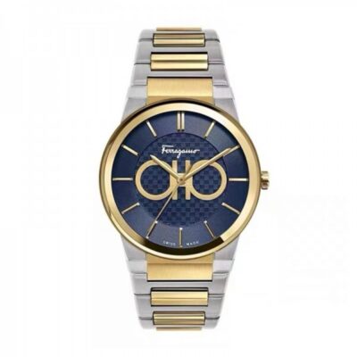Ferragamo Men's Gancini 42mm Two-Tone Watch (SFHP00820)