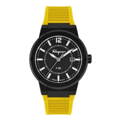 Ferragamo Men's F-80 43mm Black PVD Watch (SFHY01522)