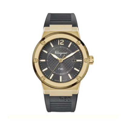 Ferragamo Men's F-80 43mm Gold-Tone Watch (SFHY01621)