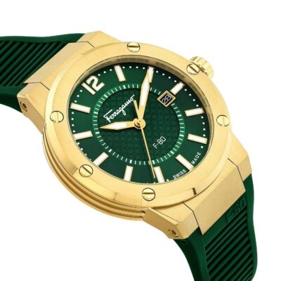 Ferragamo Men's F-80 43mm Gold-Tone Watch (SFHY02022)
