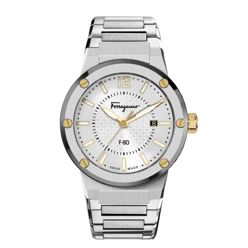 Ferragamo Men's F-80 43mm Two-Tone Watch (SFHY02922)