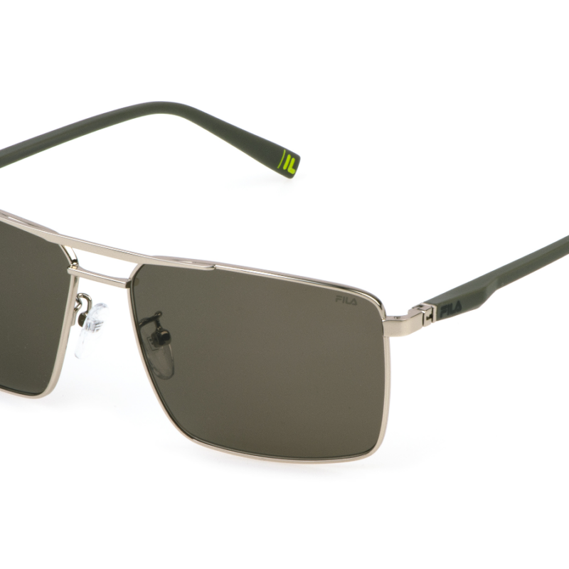 Fila Men's SFI893 Palladium/Brown Sunglasses Fila Men's SFI893 Palladium/Brown Sunglasses