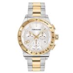 Ferragamo Men's Gancini Chronograph 42mm Two-Tone Watch (SFKZ00523)
