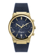 Ferragamo Men's Chronograph 42mm Gold-Tone Watch (SFME00221)