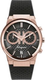Ferragamo Men's 42mm Rose Gold-Plated Chronograph Watch (SFME00721)