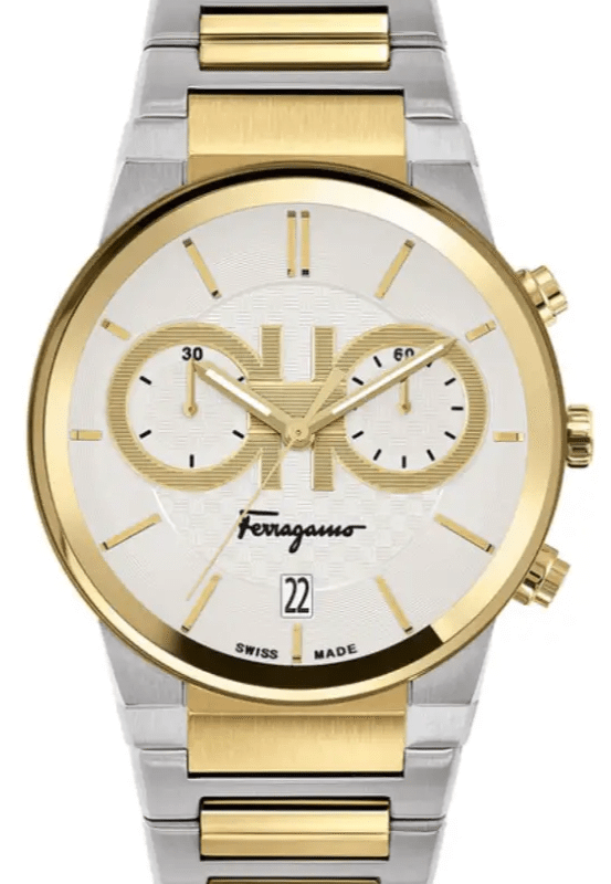 Ferragamo Men's 42mm Two-Tone Chronograph Watch (SFME00821) Ferragamo Men's 42mm Two-Tone Chronograph Watch (SFME00821)