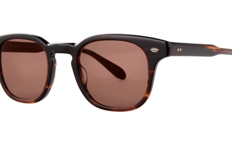 Garrett Leight Men's SHERWOOD SUN Redwood Tortoise/Pure Rosewood Sunglasses