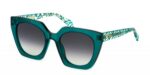 Just Cavalli Unisex SJC088V Transparent Green / Grey Shaded Sunglasses