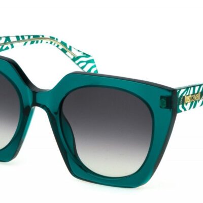 Just Cavalli Unisex SJC088V Transparent Green / Grey Shaded Sunglasses