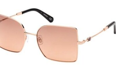 Swarovski Men's SK0353 Gold/Brown Shaded Sunglasses