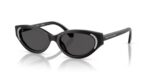 Swarovski Women's SK6030 Black/Dark Grey Sunglasses