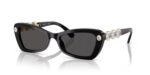 Swarovski Women's SK6033 Black/Dark Grey Sunglasses