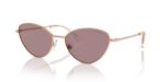 Swarovski Women's SK7014 Rose Gold/Violet Brown Sunglasses